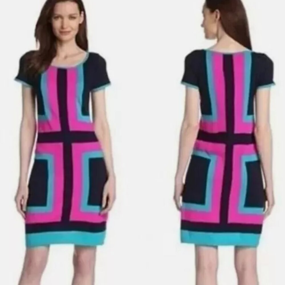 Lilly Pulitzer Color Block Retro Isabella Sweater Dress